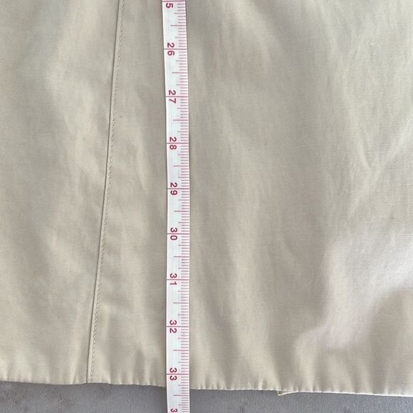 BETSEY JOHNSON women’s beige ruffle collar double breasted trench coat no belt S - Picture 11 of 16